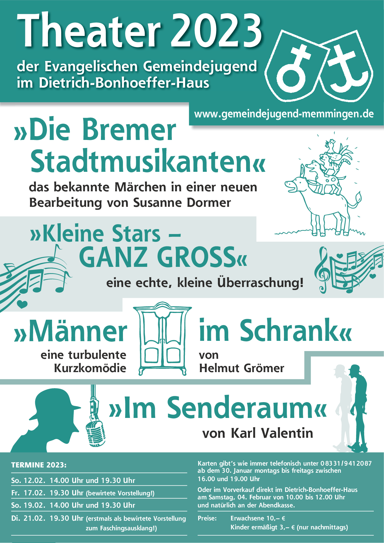 Plakat Theater Gemeindejugend 2023